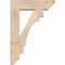 Ekena Millwork Merced Slat Smooth Bracket w/ Offset Brace, Douglas Fir, 7 1/2"W x 26"D x 38"H BKT0806X26X38MRC06SDF - alternate 2